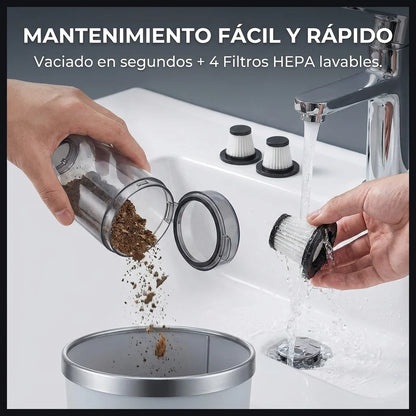 Aspiradora Portatil 2 en 1 Recargable PC