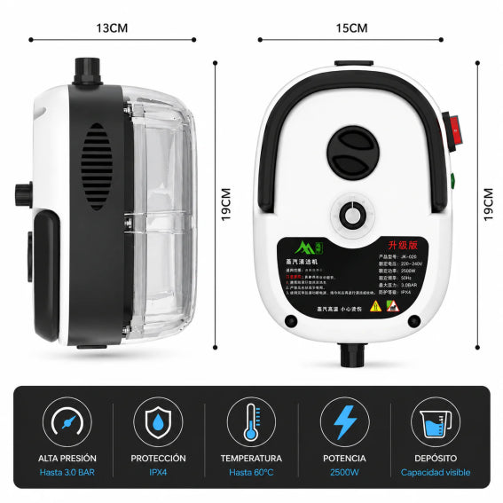 LIMPIADOR A VAPOR VapoMax™ 2500W